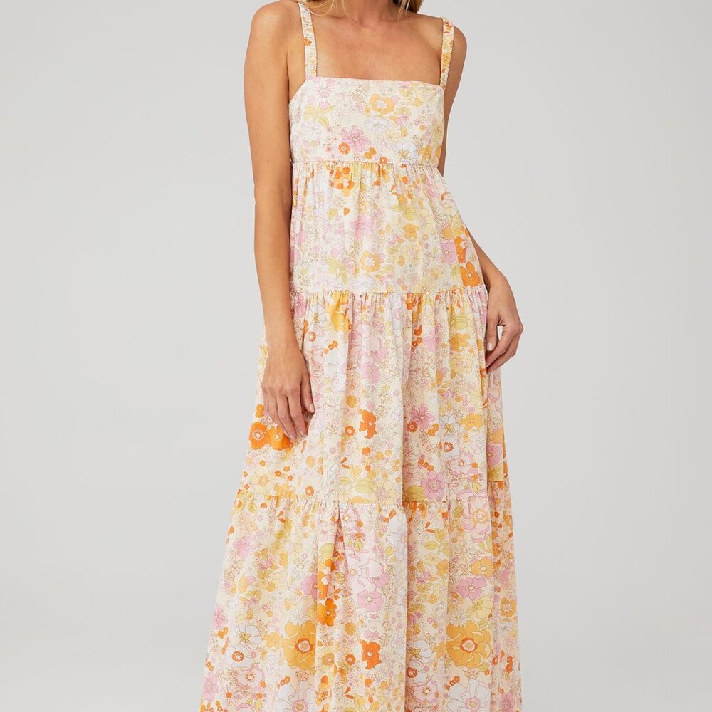 Free People - Park Slope Maxi Dress in Light Combo; Size XS